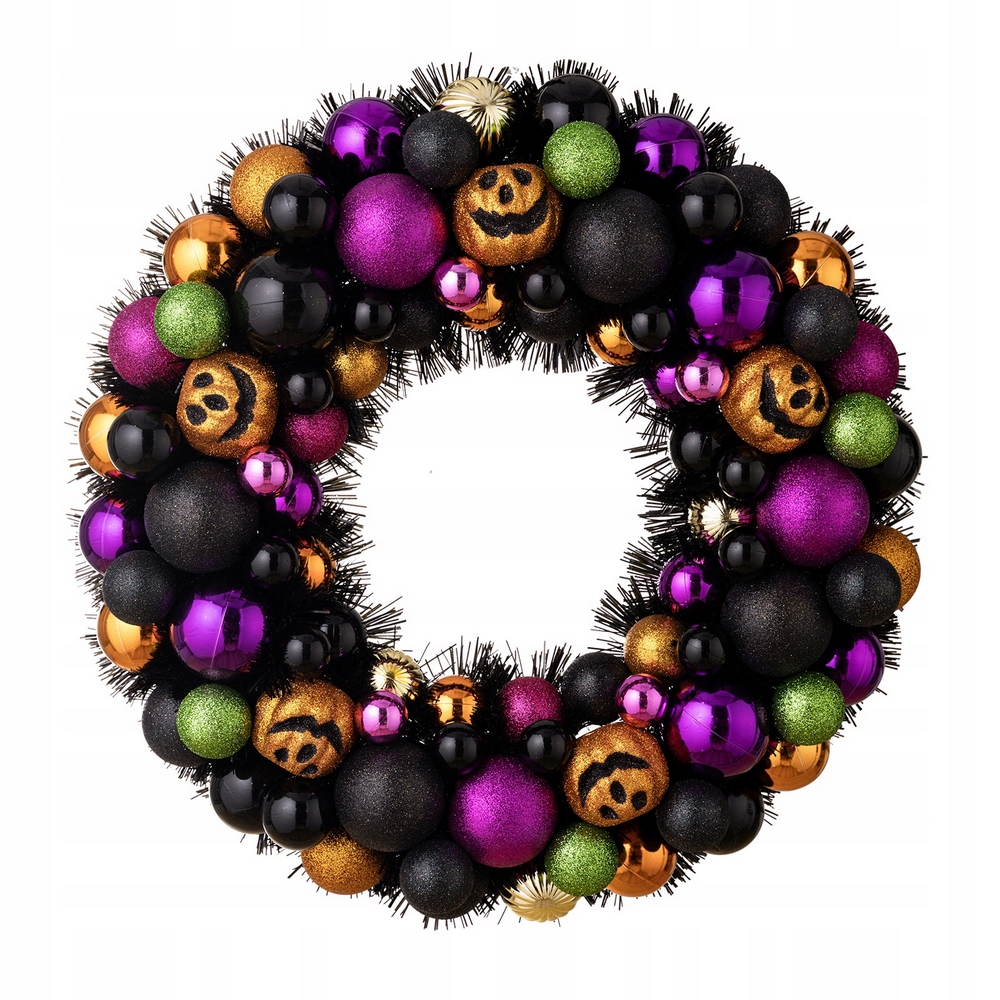 Tekvicový veniec na tému Halloween